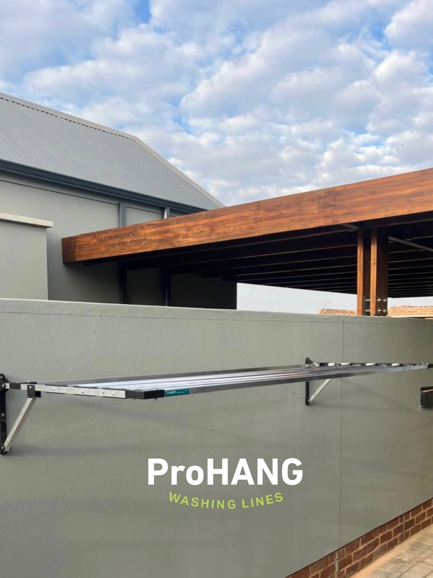 ProHang 1.5m Aluminum Washing Line + Free Installation
